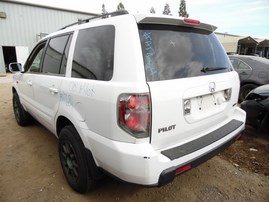 2008 HONDA PILOT EX-L WHITE 3.5L AT 2WD A17684